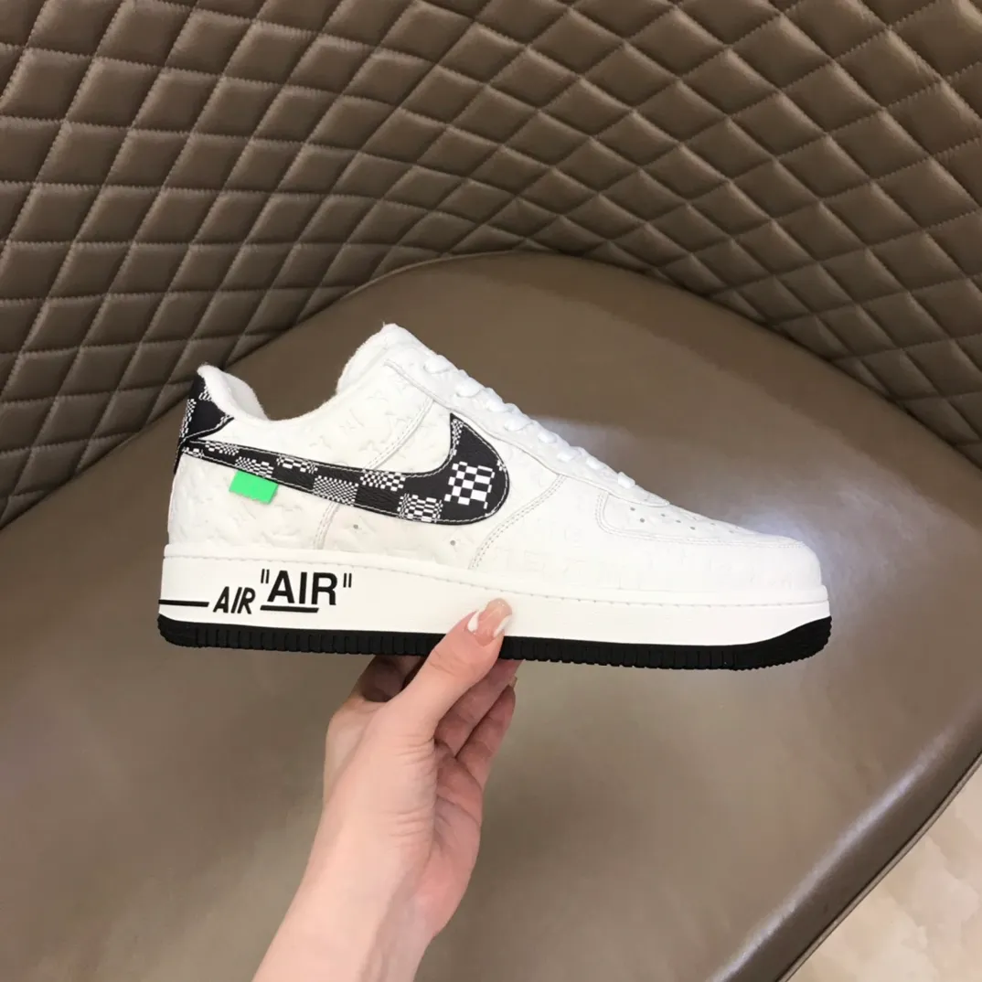 Men's shoes 💰p420 "*OUIS *UITTO*" x OFF-WHITE x Nike tripartite collaboration! Trendy and cool men's casual sports shoes with unrivaled color matching. The design idea basically continues the style of THE TEN. The Swoosh line and tongue label have a very familiar visual effect and are both fashionable and trendy! A must-have for fashionistas! The effect on your feet is absolutely stunning! (The original drawer packaging accessories are complete) Code number 38-45